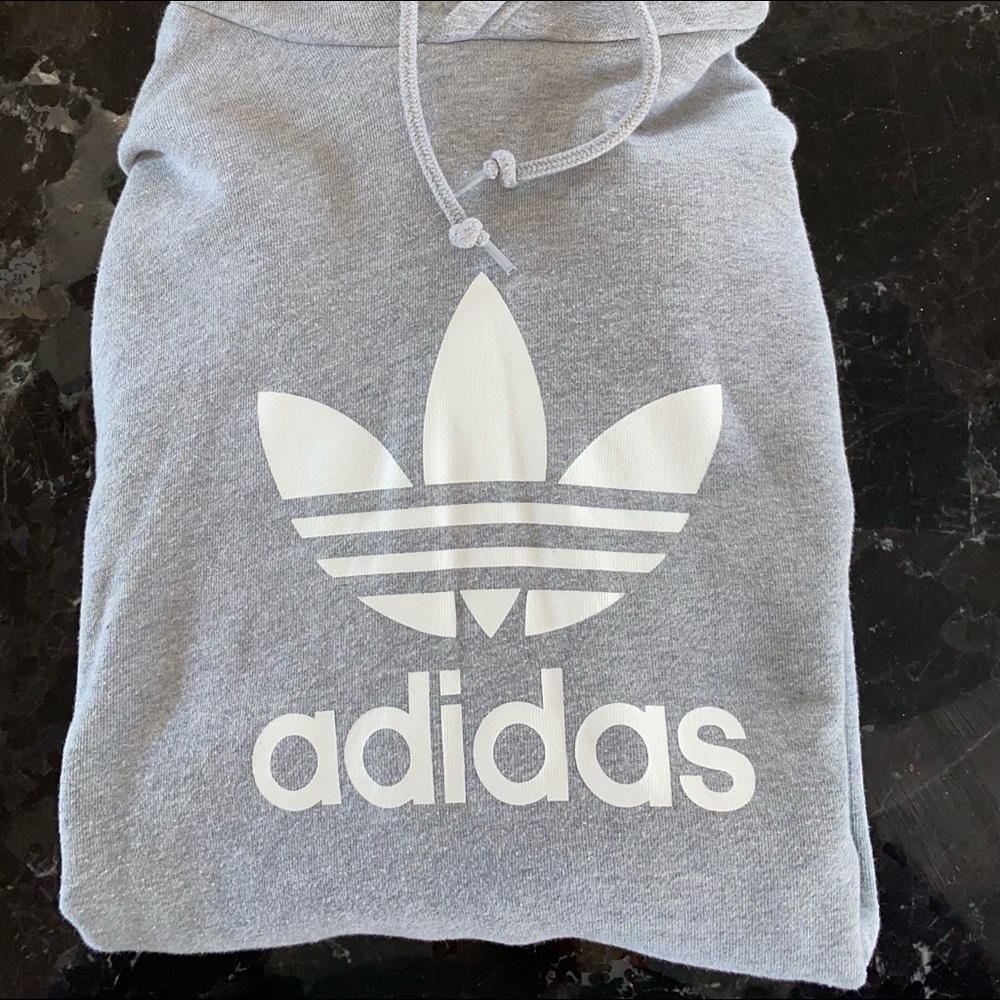 Mens’ Gray Adidas Hoodie